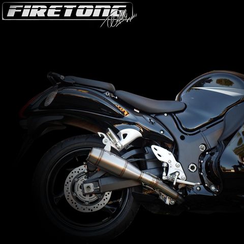 Escapamento Flame Ponteira Dupla Suzuki Hayabusa  /99-17/